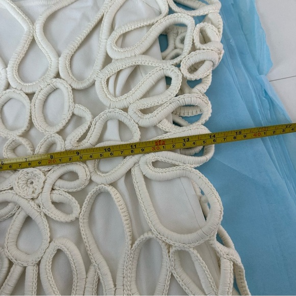 Cult Gaia Danica Crochet Sheer Mini Dress
Coverup Off White SZ S - Picture 14 of 15